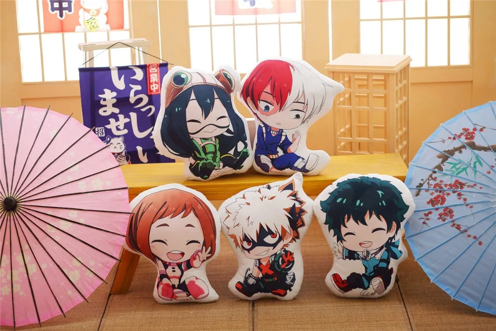 My Hero Academy Аниме Boku Yoh Asakura Katsuki Bakugo Shoto Toooroki куклы подушка раздавить Мягкие игрушки Плюшевые девочки дети мягкие подарки
