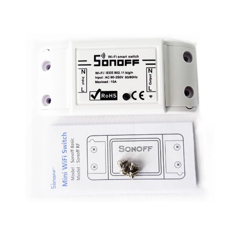 SONOFF Basic Wi Fi Беспроводной Выключатель для умного дома 2 шт. автоматический релейный