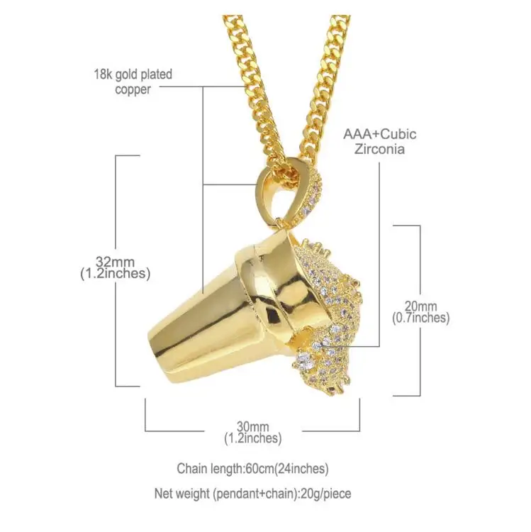 Новое поступление 2018 хип-хоп блестящая подвеска мороженое с кубическим