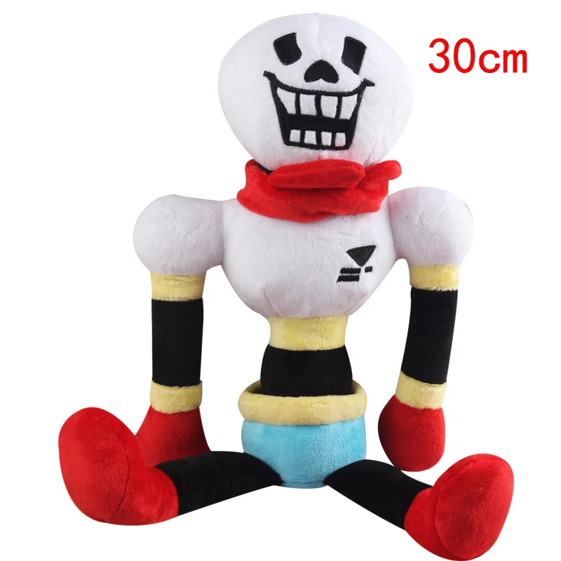 30cm Papyrus 11 видов стилей Undertale плюшевая игрушка кукла 20-35 см Санс и папирус из сказок подземелья Frisk Chara Temmie плюшевые мягкие игрушки для детей детские подарки - Цвет: 30cm Papyrus