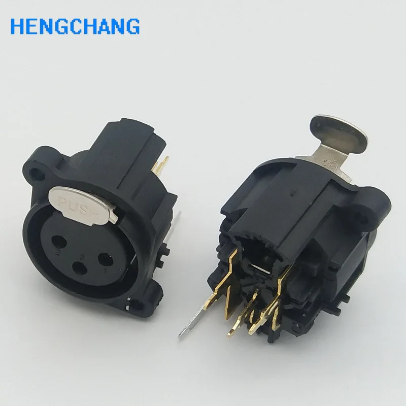 3Pin XLR гнездо шасси PCB панель разъем для аудио усилитель вход выход 10 шт./лот |