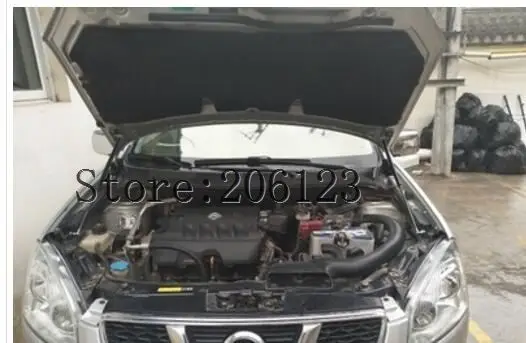 Подходит для Nissan Qashqai J10 2008 2009 2010 2011 2012 2013 аксессуары автомобиля капот газовая