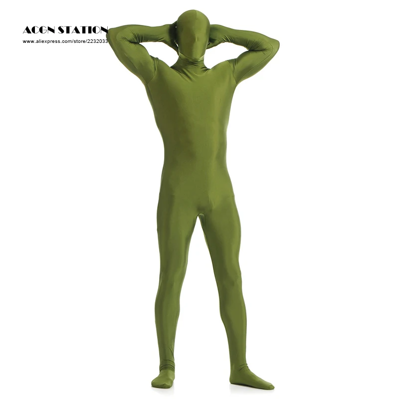Комбинезон для Хэллоуина Zentai унисекс с открытыми глазами на молнии взрослый
