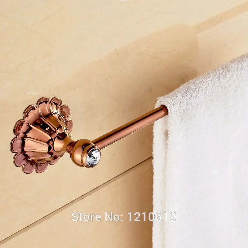 Новый держатель для банного полотенца из розового золота с одним ярусом и