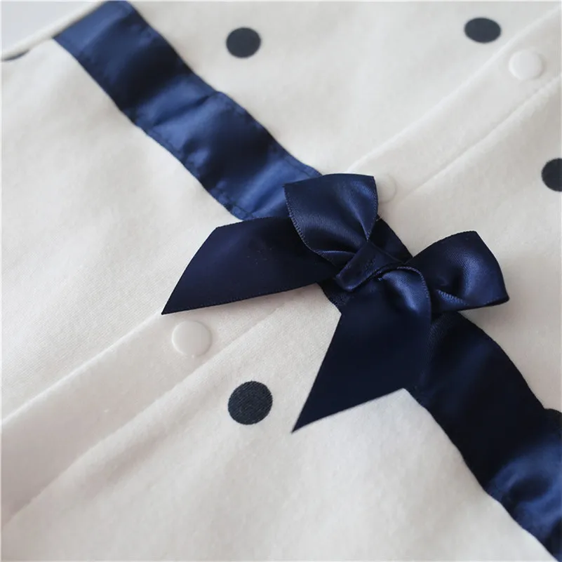 Детская одежда для младенцев Ромпер для девочек со длинным рукавом, изделие для малышей, хлопковый милый комбинезон.