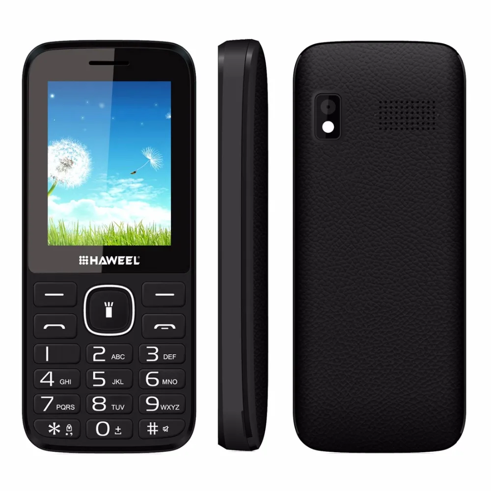 Оригинал Haweel X1 Сотовый Телефон Русская Клавиатура 2.4 дюймов Dual SIM мобильные