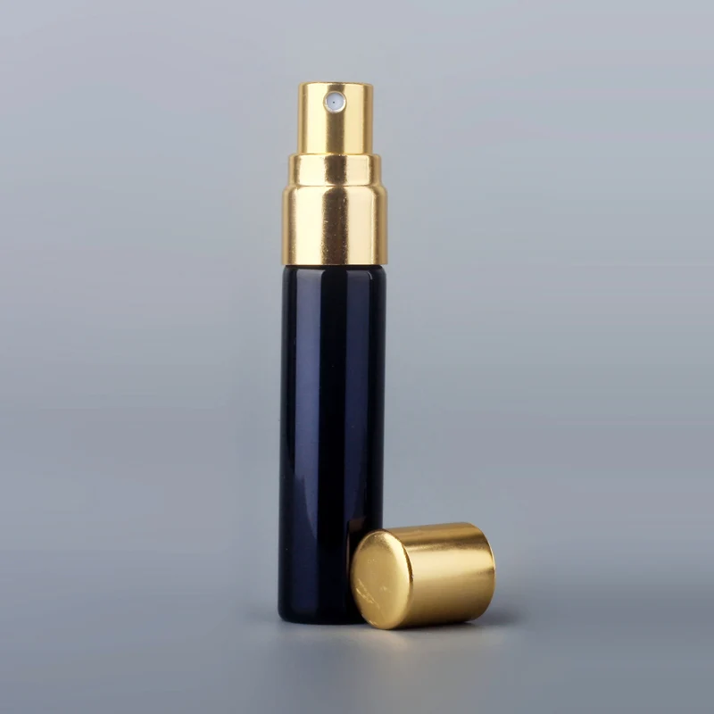 Gold Spray 5 мл освежителя воздуха распылитель для духов УФ-черный Стекло многоразового флакон духов пустые косметические контейнеры путешествовать - Цвет: Gold Spray
