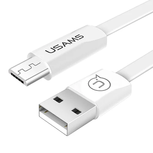 Белый 10 шт/много микро usb кабель, USAMS данных USB кабель синхронизации данных Android микро порт кабель мобильного телефона для samsung Xiaomi huawei - Цвет: Белый