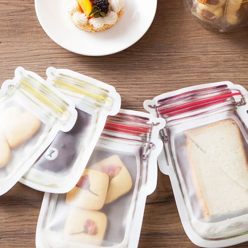 5 шт. 2 размера PE бытовая портативная запечатанная кувшин ziplock сумка для ювелирных
