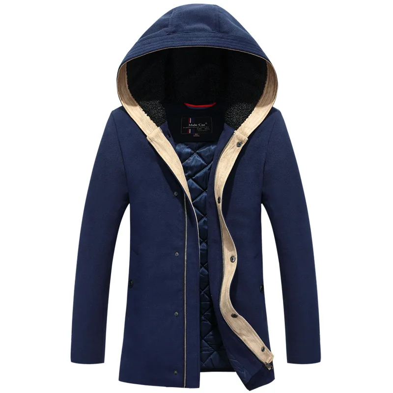 Зимняя мужская куртка Новое поступление 2016 модные теплые толстые мужские пальто
