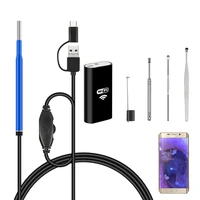 wifi ear endoscope 3 9mm wireless digital ear otoscope inspection camera with 6 led borescope for iphone android ipad pc