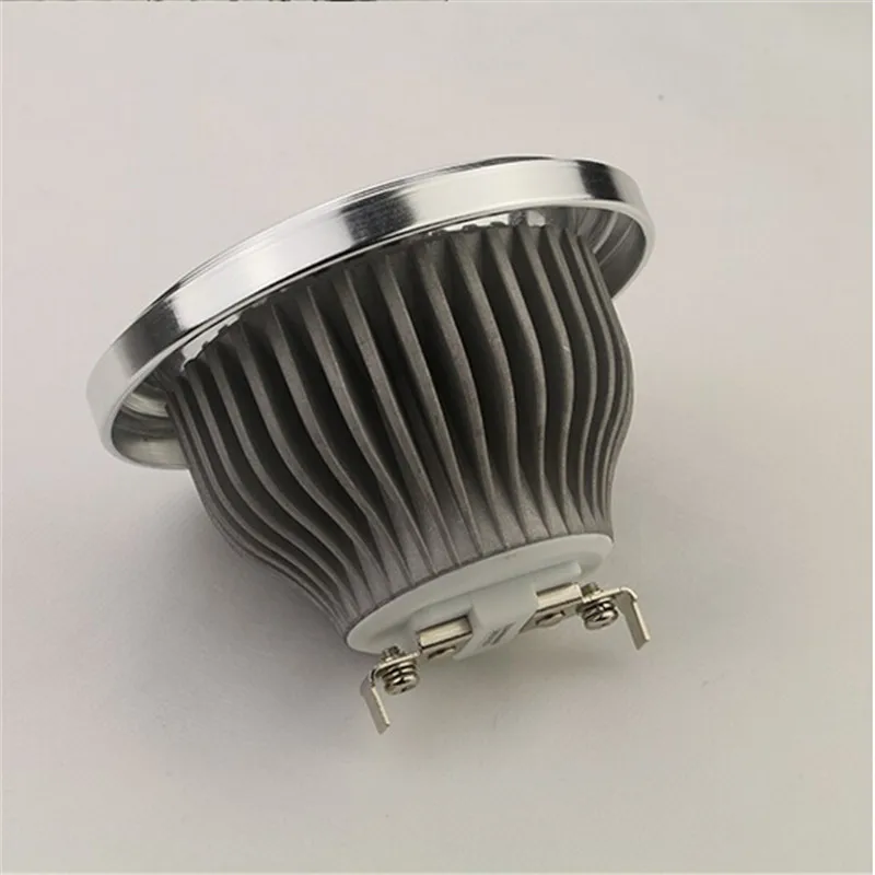 Новинка 2017 года LED AR111 Spotlight Dimmable15w GU10/E27/G53 лампочки с бликов дизайн AC85 265V/DC12V 100 Вт