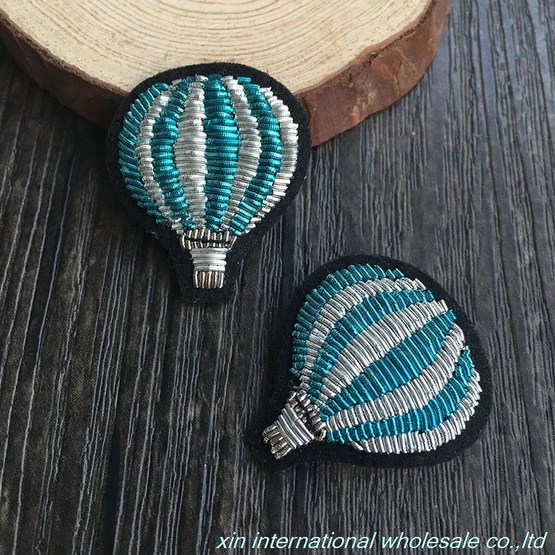 Синий и серебряный сращенный значок с воздушным шаром модный милый веселый