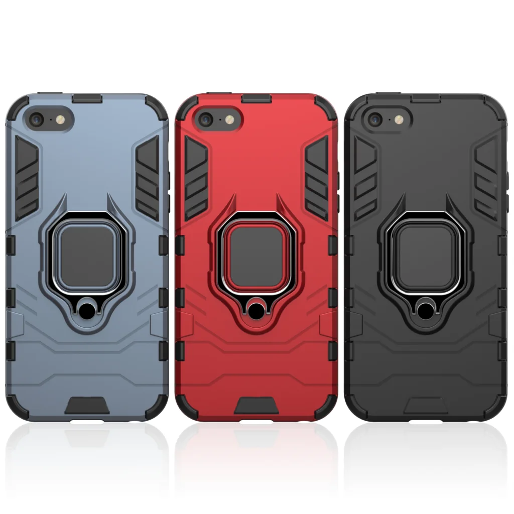 For Apple iPhone 6 6S 4.7&quot phone Case Stand Holder TPU&ampPC Hard Silicone Dual Armor Cover for iPhone6 iPhone6S protector |