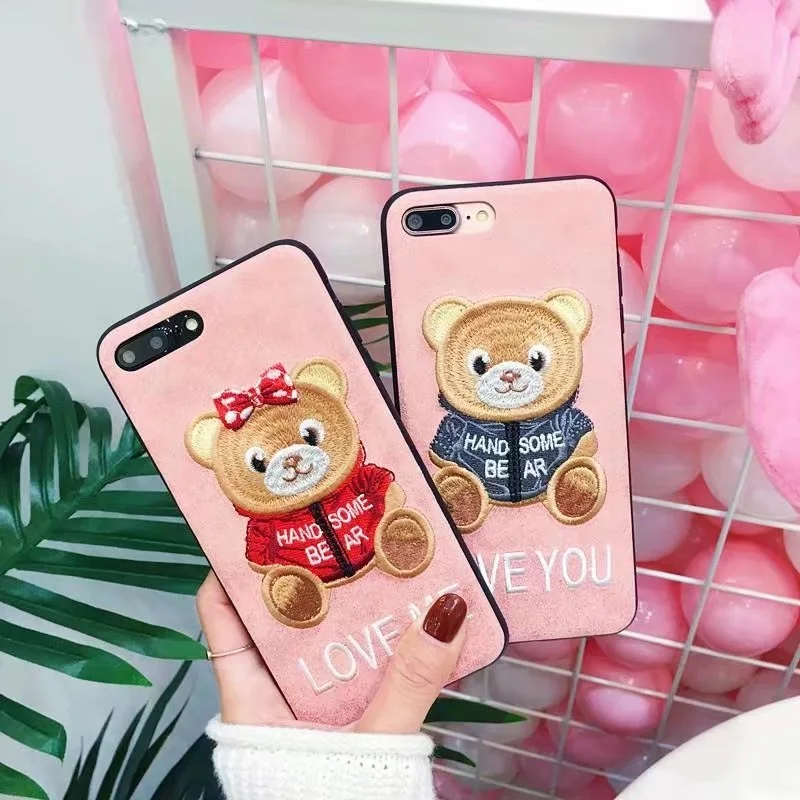 Uyg Телефон чехол для iPhone 7 Симпатичные ультра тонкий симпатичный медведь