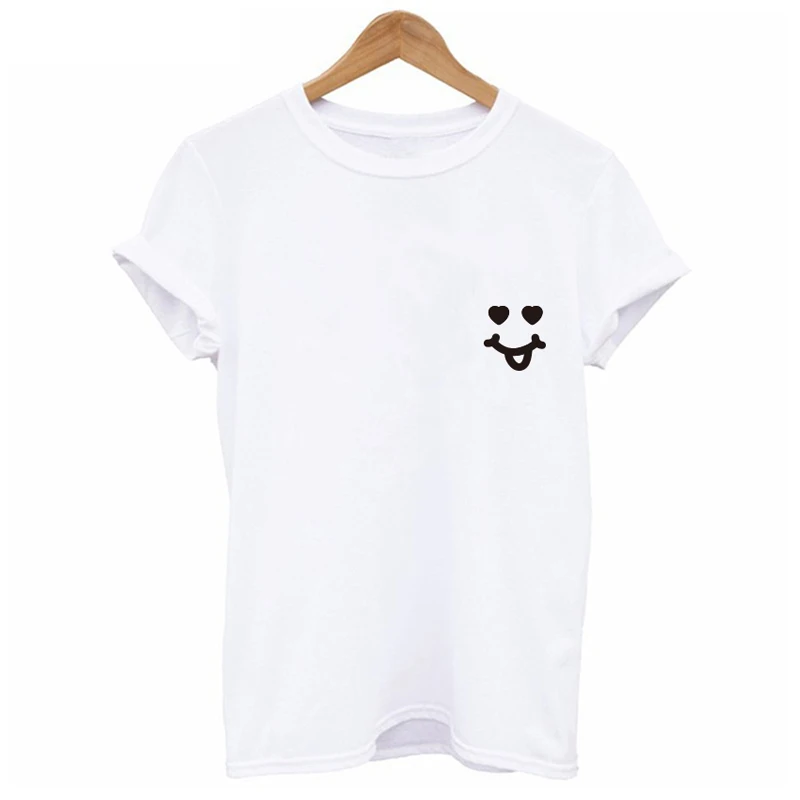 Женская футболка с коротким рукавом круглым вырезом и принтом | одежда