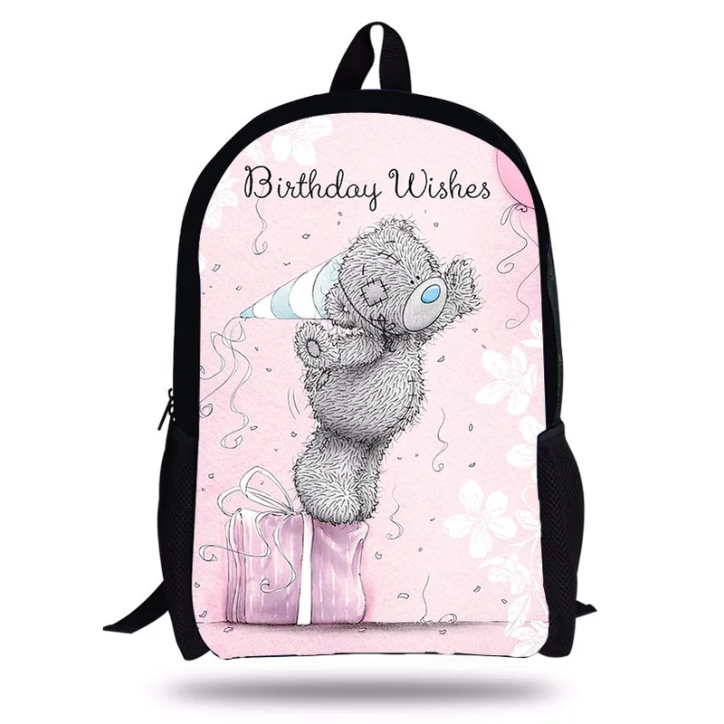 Новый 16 дюймовый рюкзак Mochila Infantil Teddy Me To You Bear детские школьные сумки для девочек