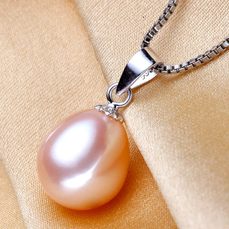 Женское ожерелье из серебра 100% пробы с натуральным жемчугом|necklaces for women|pendant