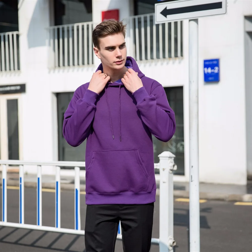 Толстовка мужская модная цветная плотная с капюшоном размер S XXXL|Мужские