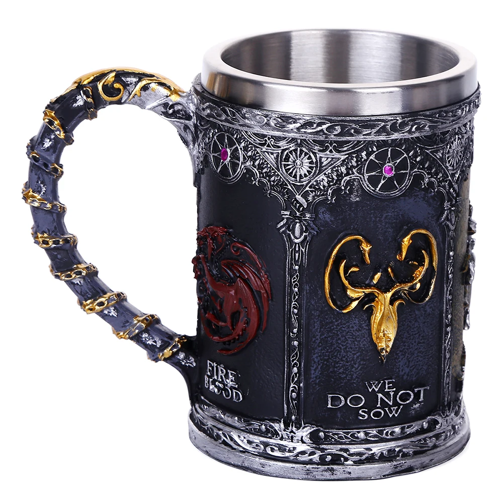 

1 шт. SIGIL TANKARD креативная посуда для напитков кружка с черепом кофейная чашка из нержавеющей стали дизайн бесплатная доставка ePacket