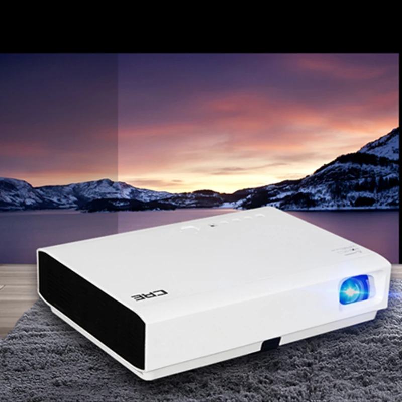 Проектор CRE WIFI 3D HD X3001 разрешение 1280*800 Android 4 Bluetooth RJ45 HDMI USB VGA CVBS карта TF Micro SD| |
