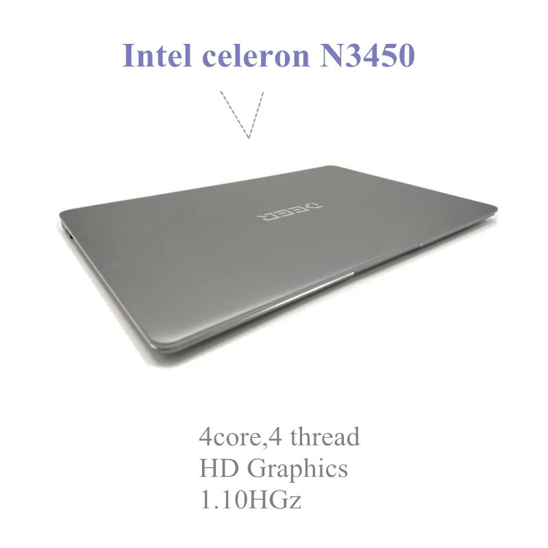 1920X1080P FHD Windows10 System Meatl case 14.1inch 6GB+64GB EMMC+SSD Apollo Lake N3450 Long Endurance Laptop Notebook Computer on.1920X1080P FHD Windows10 Система Металлический корпус 14,1-дюймовый ноутбук с 6 ГБ ОЗУ и 64 ГБ EMMC+SSD, Apollo Lake N3450, 