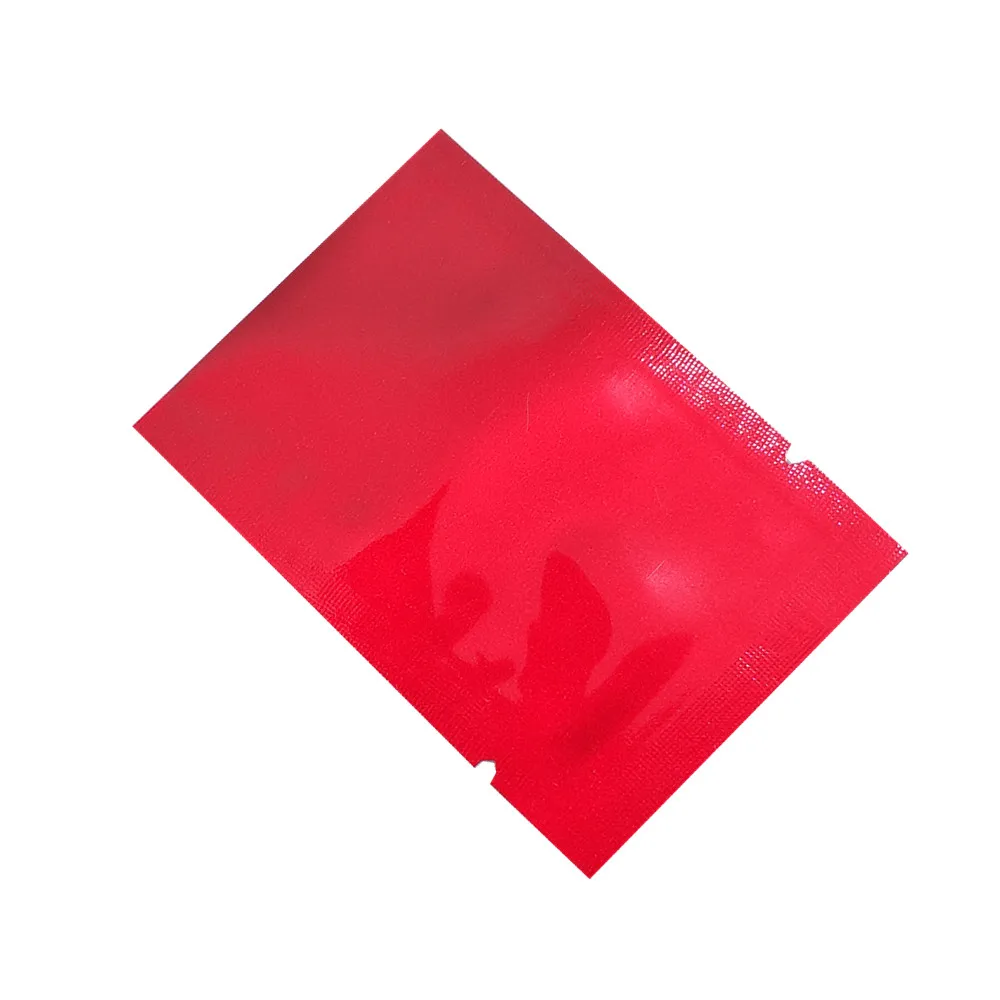 1000 unids/lote de bolsas de 8x12cm de colores para embalaje al vac&iacute;o, con sellado t&eacute;rmico, de papel de aluminio Mylar puro, para almacenamiento de especias y caf&eacute;-2