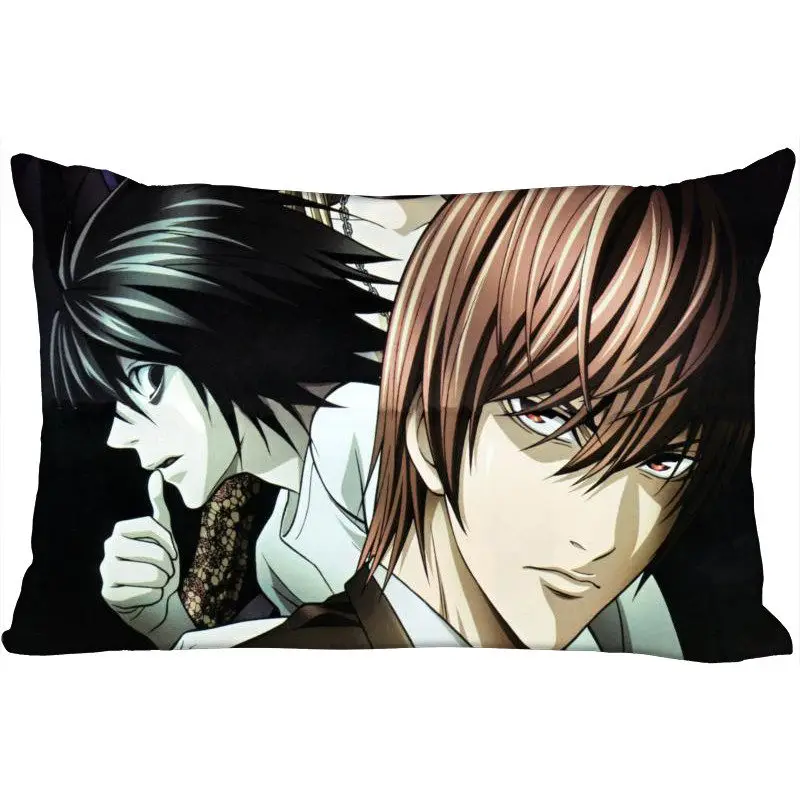 Pillowcase ShuanQian пользовательские Death Note Новое поступление наволочка Прямоугольная подушка чехол на молнии Мягкие не исчезают наволочка Рождество подарок - Цвет: Pillowcase