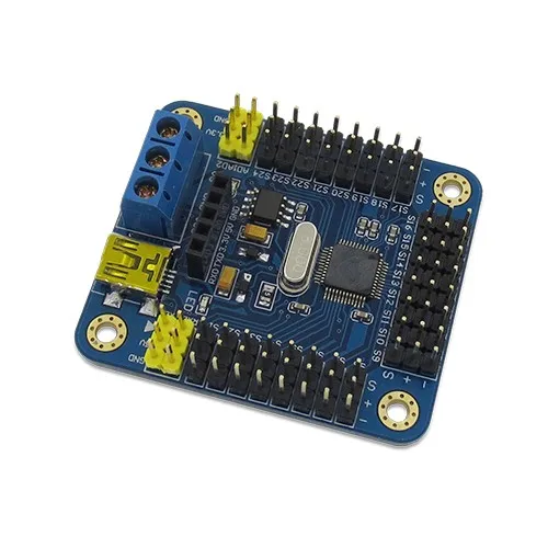 16CH канал способ управления Сервоприводом с мини USB кабель плата USC 16 драйвер рука