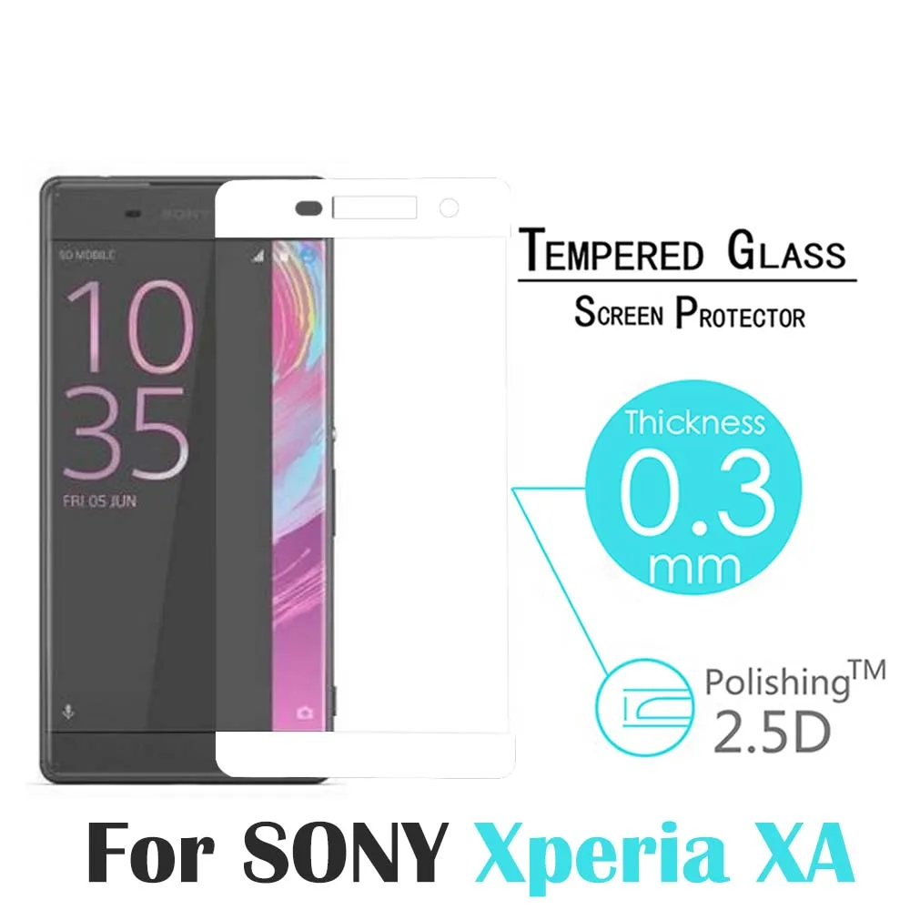 XA 3D 9H 0.3mm Full Cover Tempered Glass For Sony Xperia F3111 F3112 5'' Toughened LCD Film Explosion Proof Screen Protector |