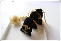 velvet bag customized gold logo velvet gift bags velvet jewellry drawing pouch