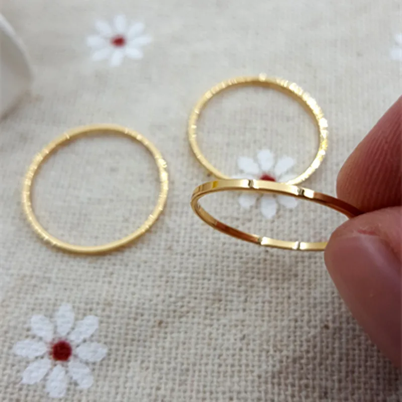 Бесплатная доставка 50 шт. серебро/золото Цвет круглый круг Шарм Разъем DIY Цепочки