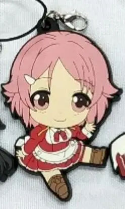 Sword Art Online Юки Асуна Kirigaya Suguha Ayano Keiko японский резиновый брелок для мобильного телефона D150 - Цвет: 8