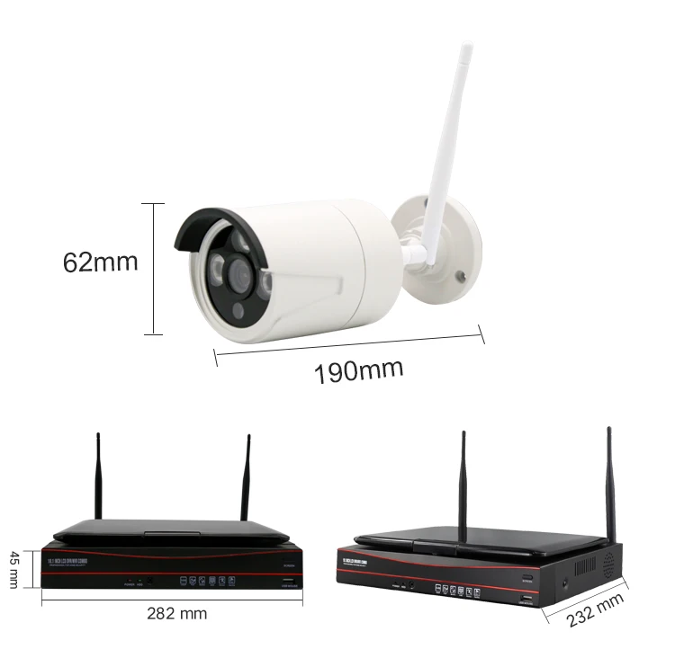 4CH 960P Беспроводной NVR Kit 10 дюймов ЖК-дисплей монитор 1.3MP Wi-Fi IP Камера P2P видео системы наблюдений домашней безопасности Системы набор для наблюдения