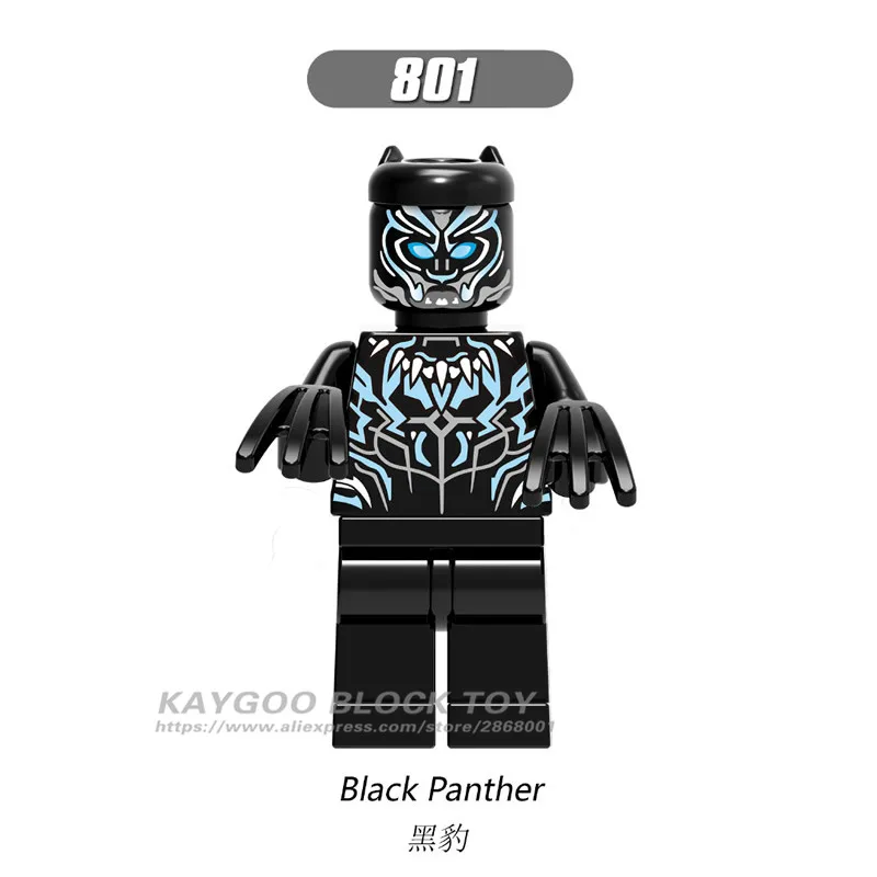Legoings супер героев Marvel Черная пантера Эрик киллмонжер шури Ulysses Klaw Okoye