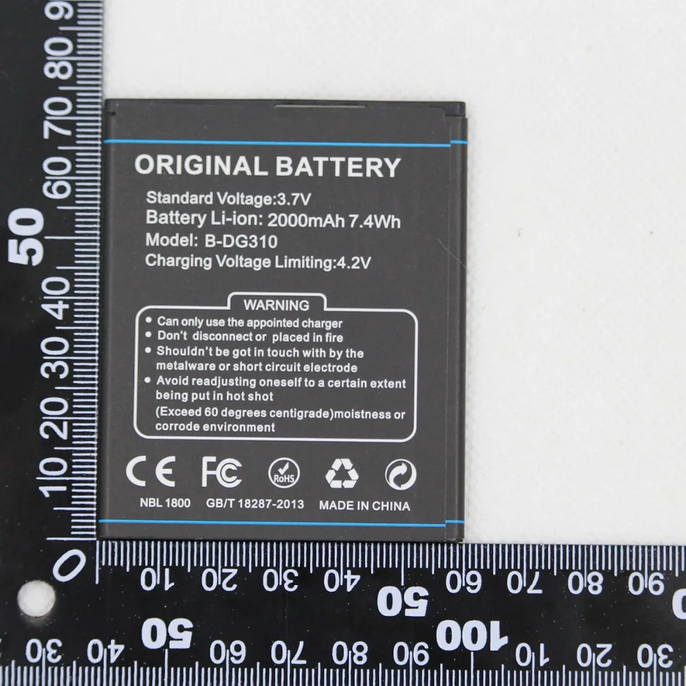 5 шт./лот ISUNOO 2000 мАч B-DG310 сменная батарея для телефона DOOGEE DG310 внутренняя смартфона