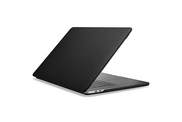 Черный Чехол из натуральной воловьей кожи для ноутбука Apple Macbook Pro 13 15, защитный чехол для Macbook A1706 A1708 A1989 A1707 A1990 - Цвет: Черный