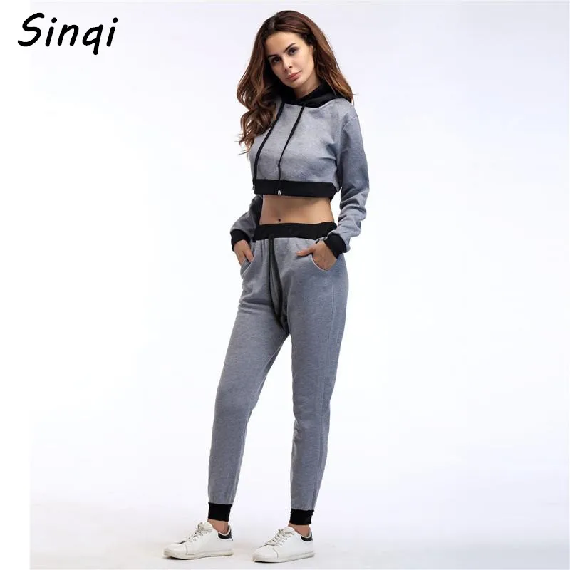 2017 женщина свитер костюм спортивный 2 шт. Наборы для ухода за кожей Повседневное с