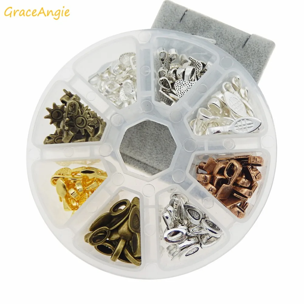 GraceAngie 160 шт./кор. 8 видов стилей смешанные цвета сплав маленькая ложка форма