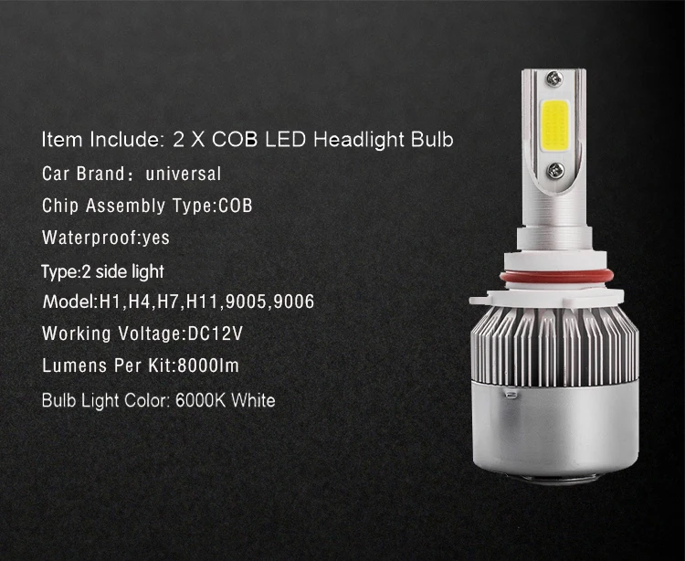 H4 H7 H11 H1 H3 LED headlight motorcycle car accesories ДХО дневные ходовые огни противотивотуманные фары светодиодные лампы для авто свет 12 В 2