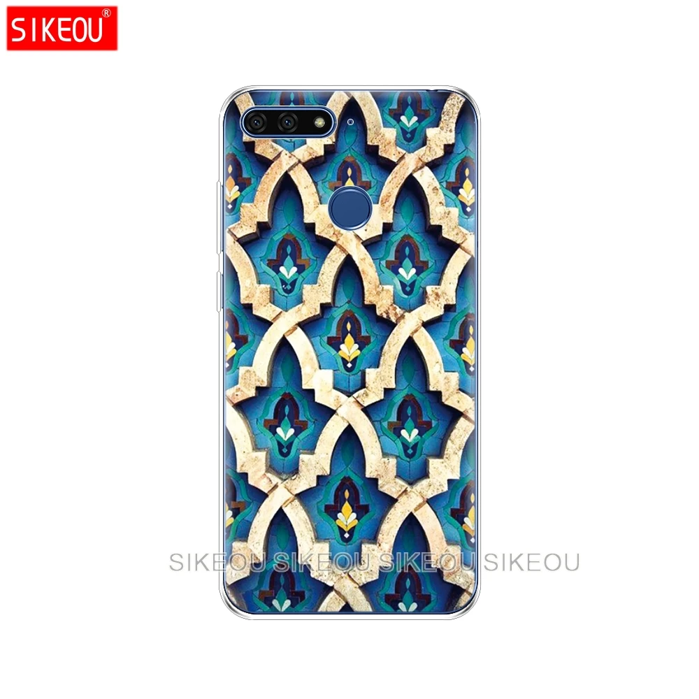Силиконовый чехол для телефона Huawei Honor 7A PRO 7C Y5 Y6 Y7 Y9 2017 2018 Prime Русалочка
