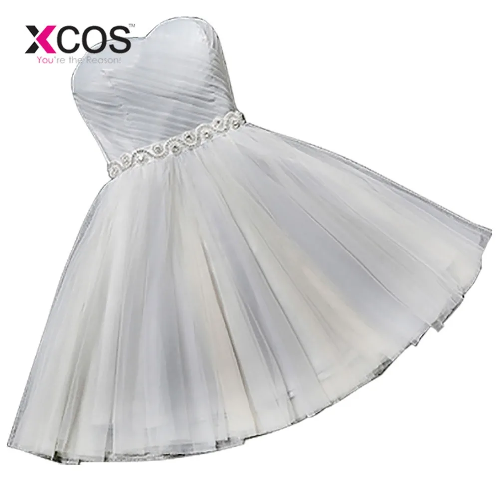 Light Grey Дешевые Выпускной платье пикантные Персик бисера Sash Короткие Homecoming платья короткие 8th Класс платья для выпускного вечера Vestido de Festa - Цвет: Light Grey