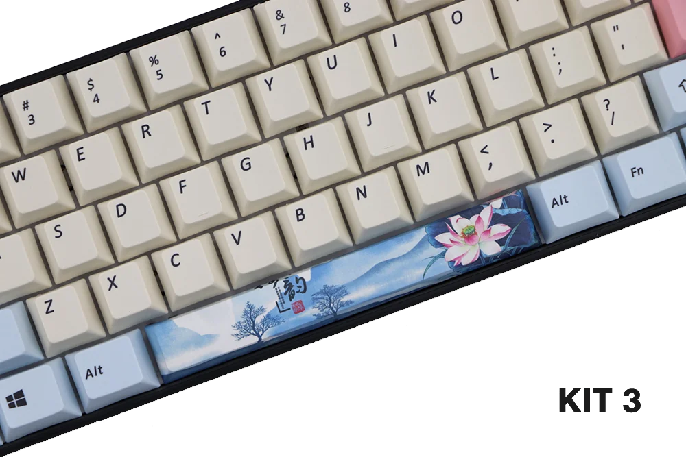 PBT пять Сторон краситель-подложенный пробел 6.25U Вишневый профиль keycap для DIY механическая клавиатура