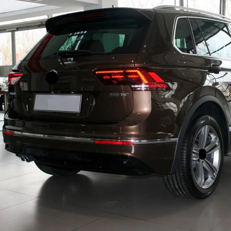 Для VW Tiguan 2018 накладка на задний бампер tiguan Хром Нержавеющая сталь яркий