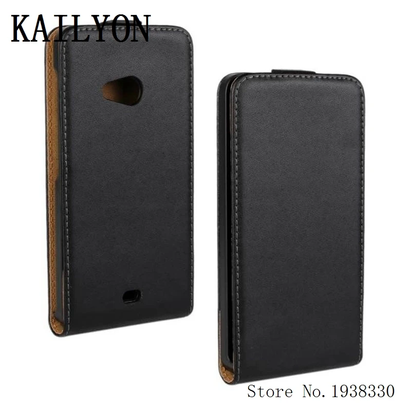 KAILYON роскошный Вертикальный флип чехол из натуральной кожи для Nokia Lumia 535 1090 1089