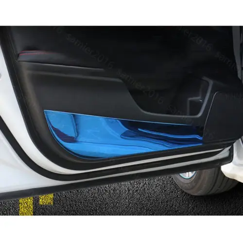 4 шт. синяя дверь анти Kick грязный защитный чехол накладка для Honda Civic 2016
