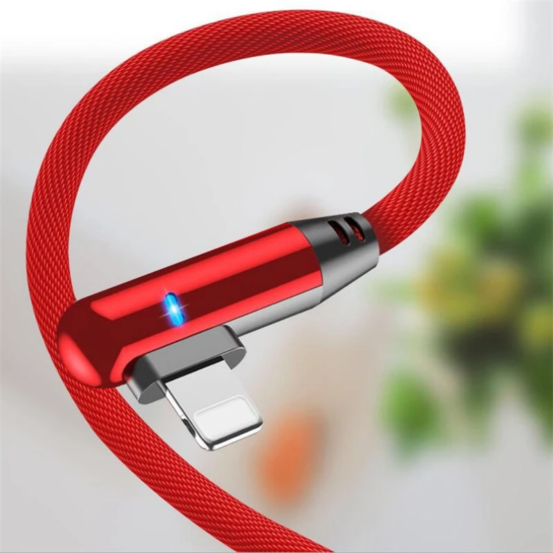 90 градусов Микро зарядный кабель USB 2.4A для передачи данных микро samsung Xiaomi Android