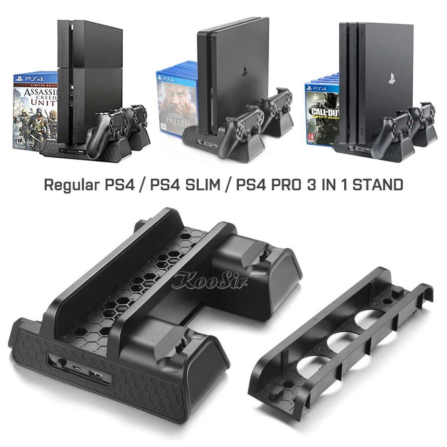 PS 4/Slim/PRO беспроводной контроллер зарядное устройство геймпад зарядная док-станция PS4 консольная стойка охлаждающий вентилятор для Playstation 4 держатель диска