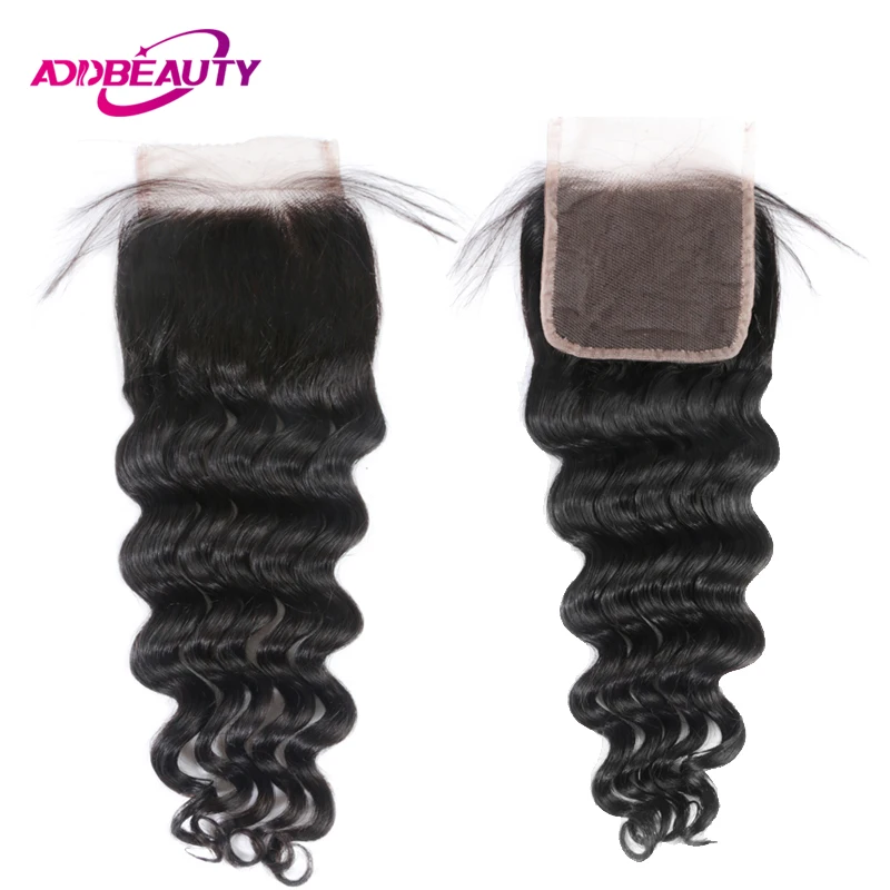 AddBeauty бразильский девственные волосы естественная волна 4x4 синтетическое