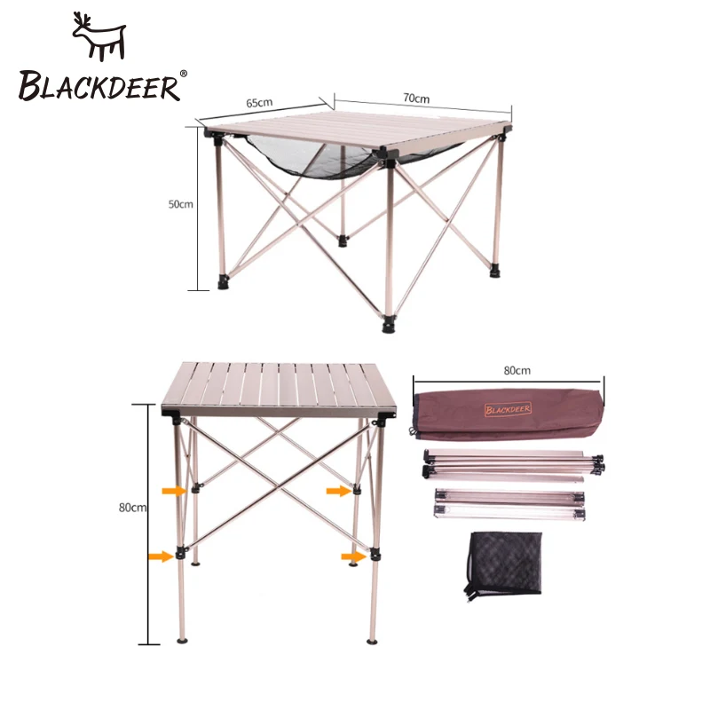 Стол для пикника BLACKDEER портативный столик из алюминиевого сплава складной